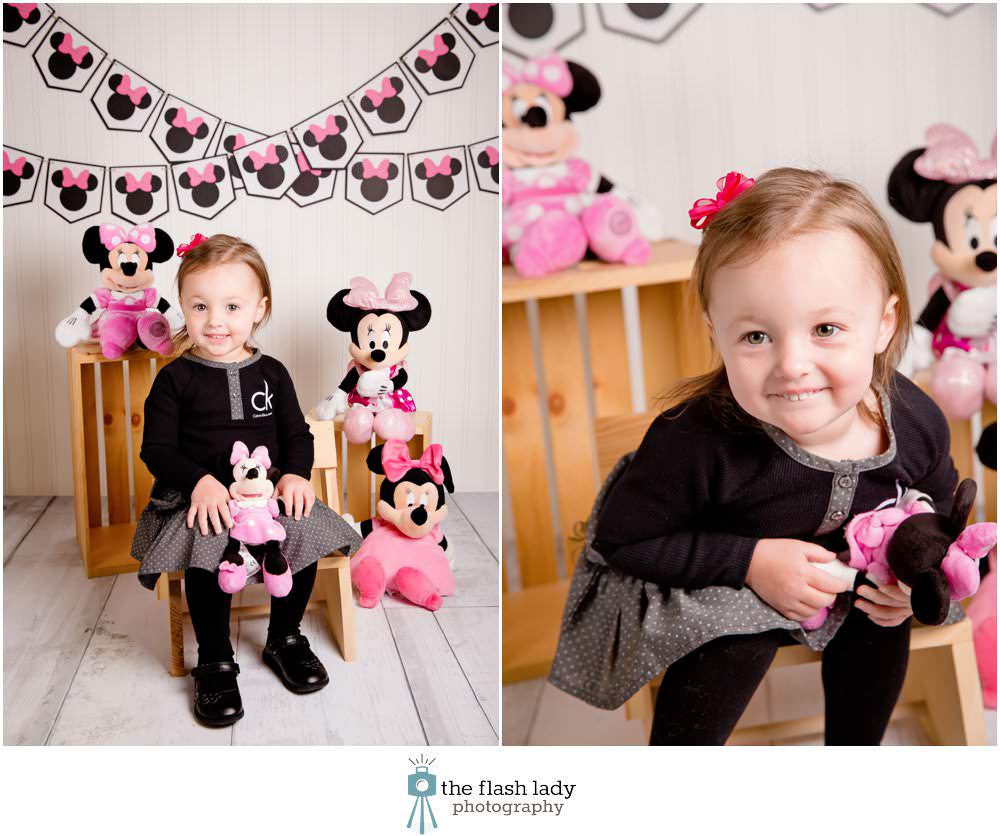 Callie's birthday photos for age 2 at The Flash Lady Photography studio
