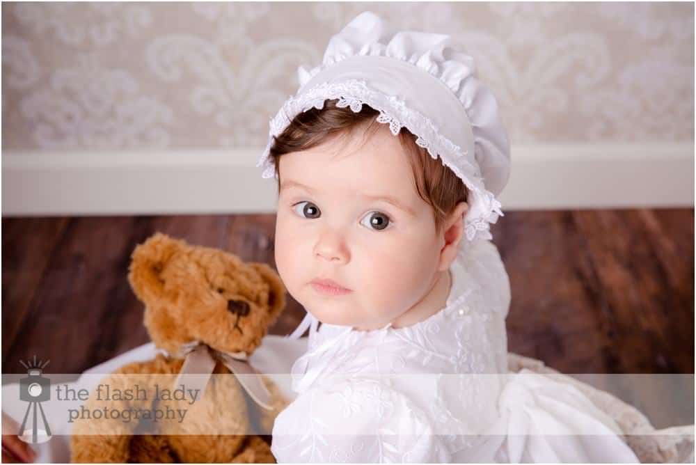 Malia's baptism photos at The Flash Lady Photography studio