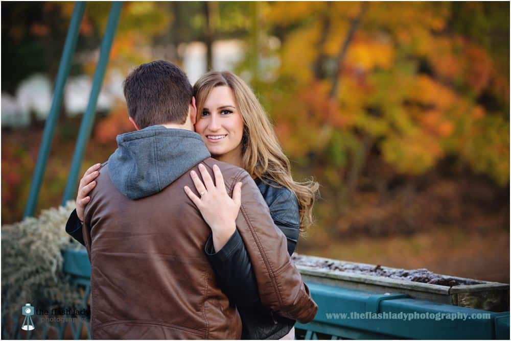Brooke & Matt's engagement photos at The Drake Hill Flower Bridge, Simsbury, CT