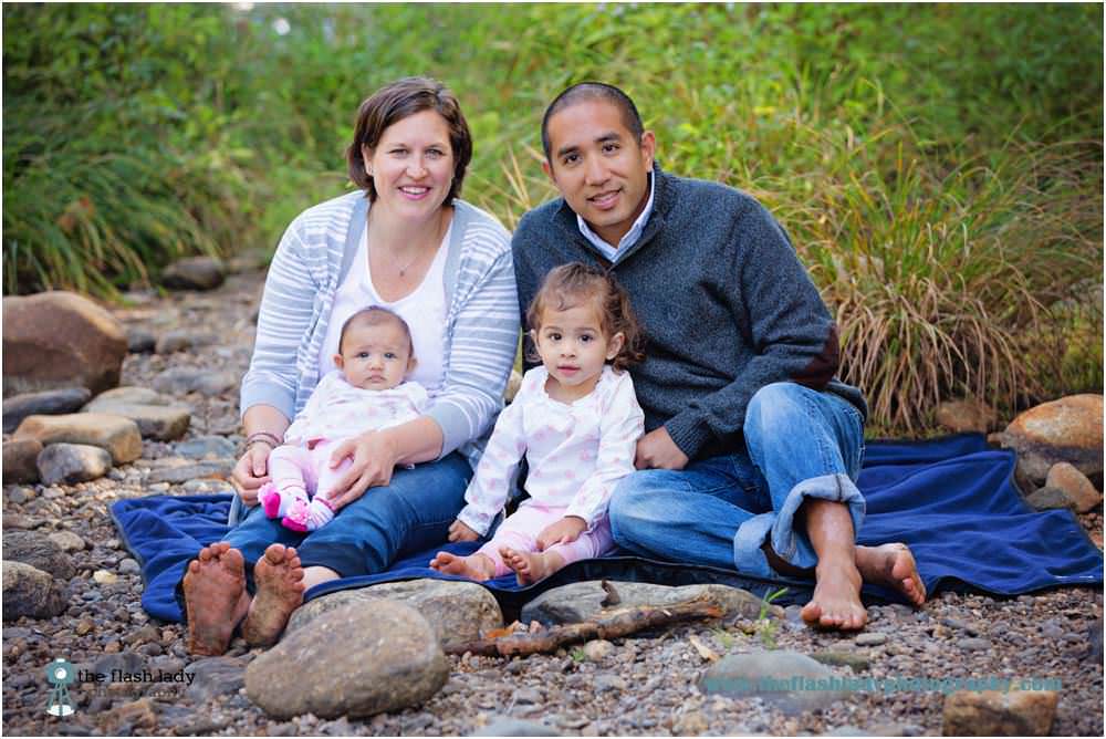 Picturesque family photos of The Obrero Family at the Comstock River Bridge, CT