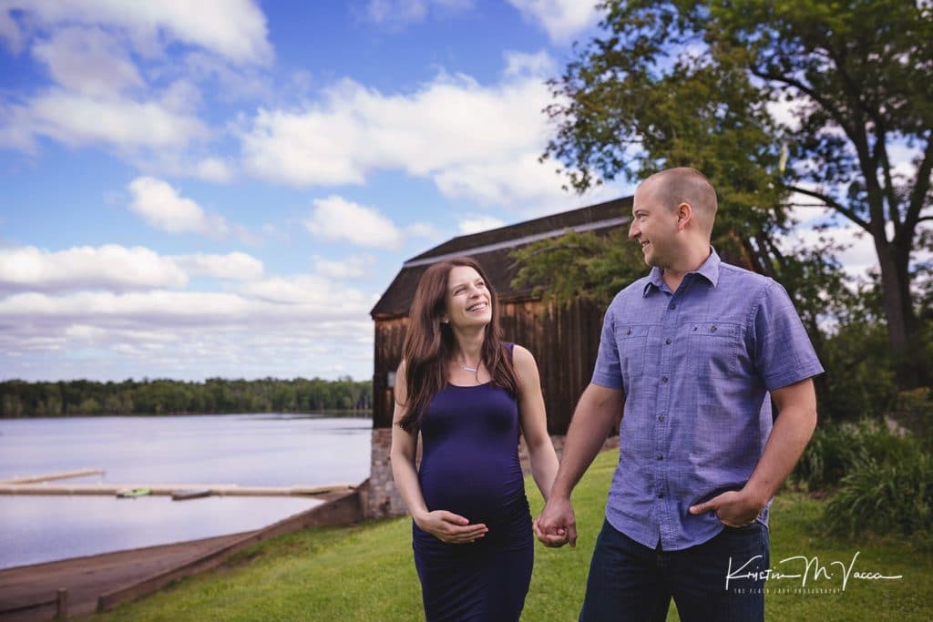 Outdoor maternity photography session with Kristen & Tim by Wethersfield, CT photographer The Flash Lady Photography