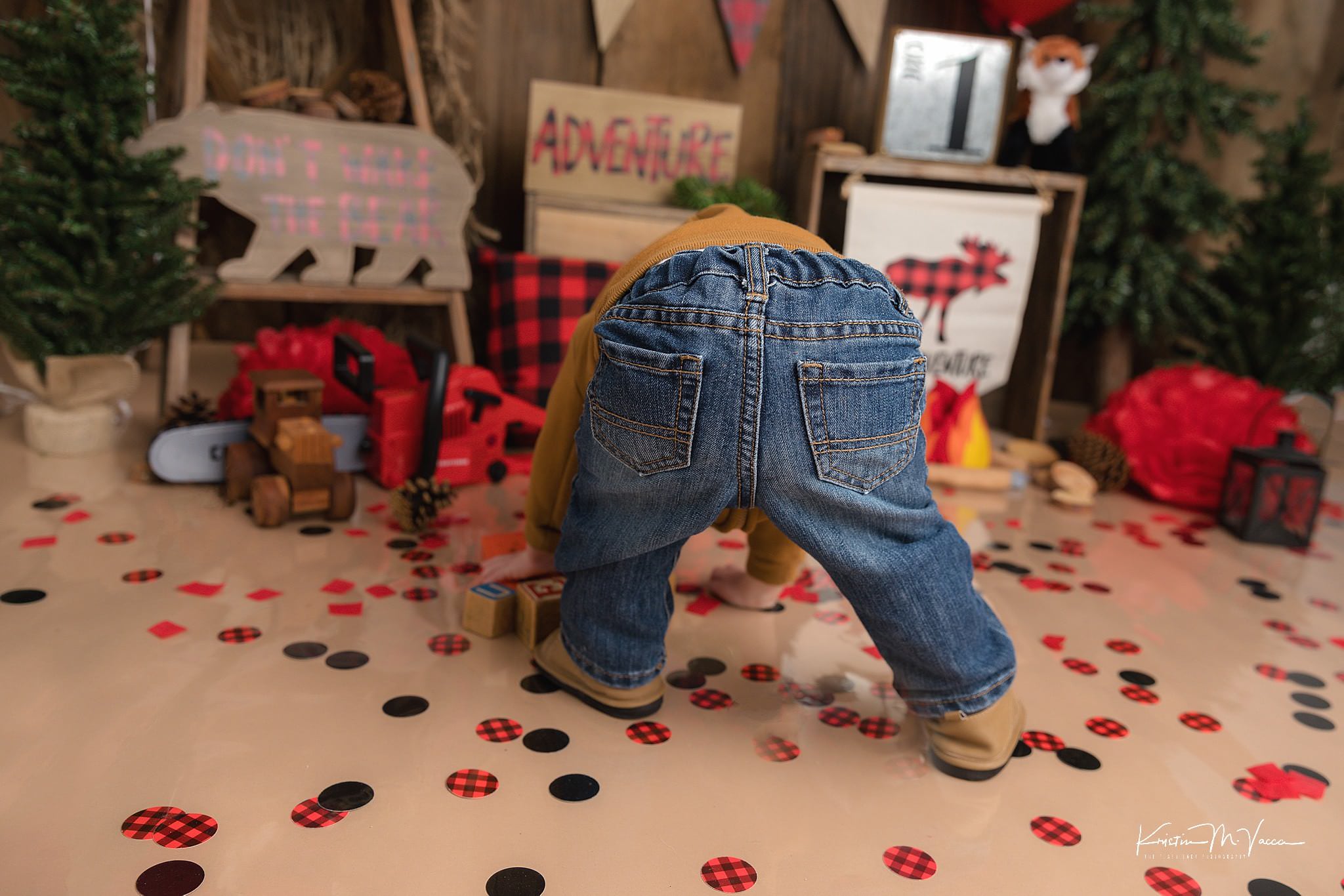 Photos of Mark's lumberjack cake smash by Newington, CT photographer The Flash Lady Photography