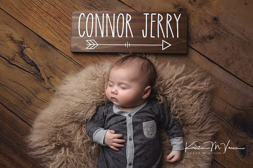 3 month milestone photos of baby Connor by Newington, CT baby photographer The Flash Lady Photography