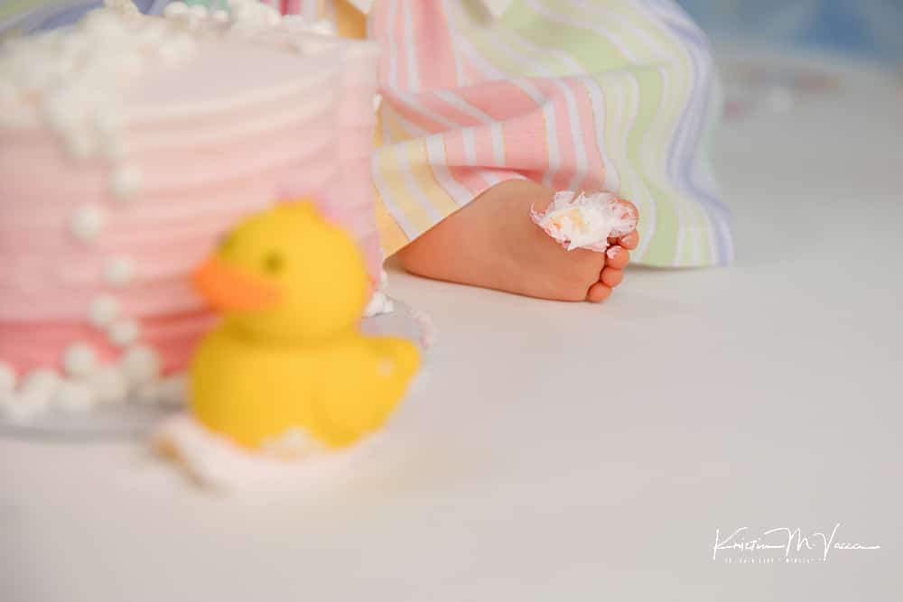 Rubber Duck cake smash by The Flash Lady Photography