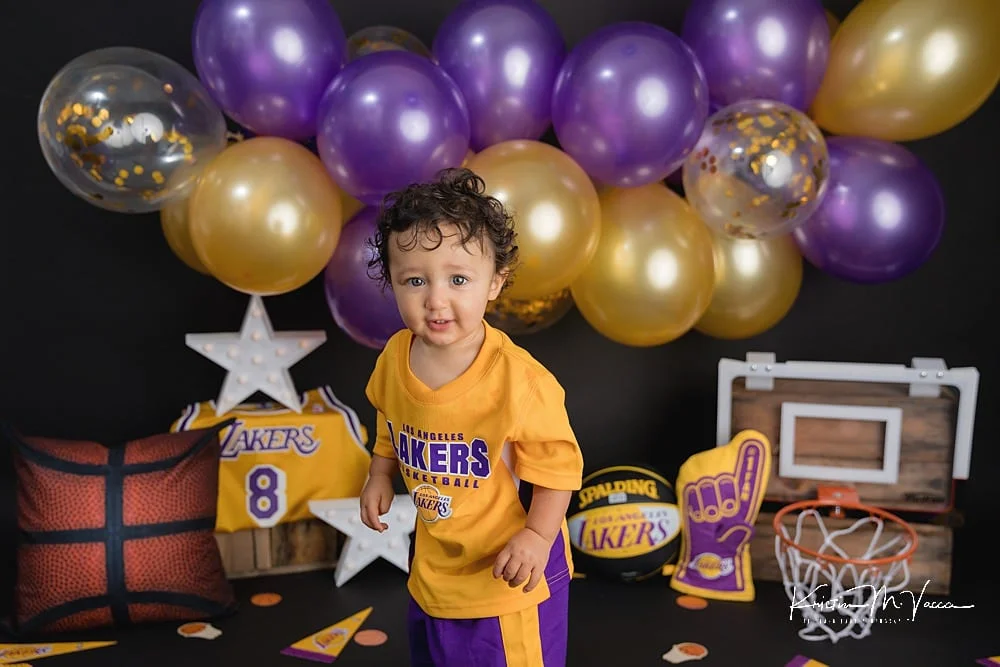 Lakers Basketball Cake Smash, Hartford, CT