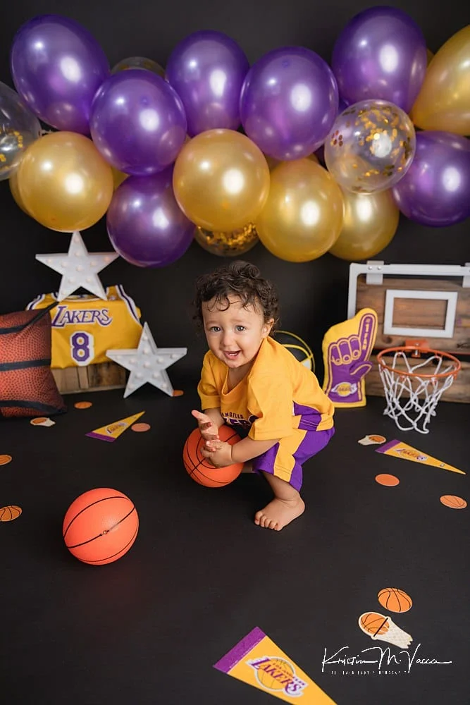 Lakers Basketball Cake Smash, Hartford, CT