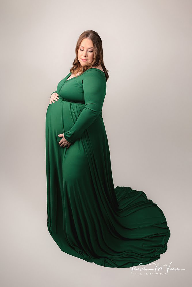 Studio maternity photography by The Flash Lady Photography