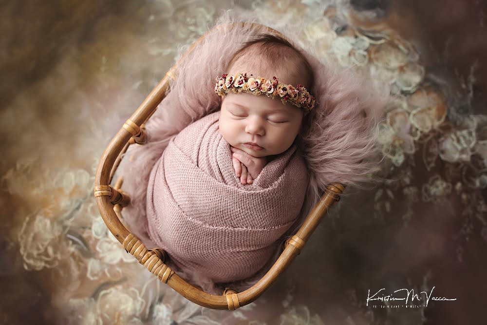 Studio newborn photoshoot by The Flash Lady Photography
