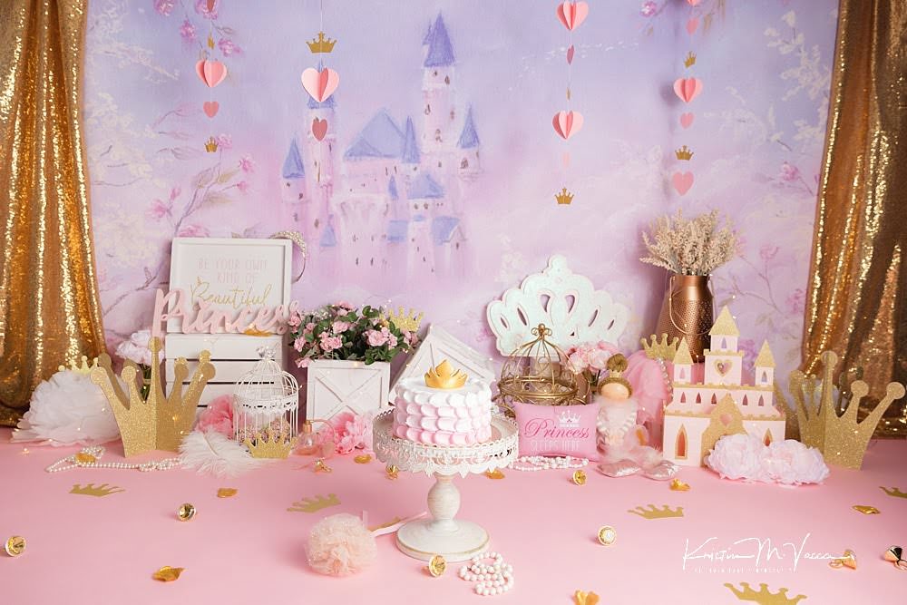 Princess cake smash by The Flash Lady Photography