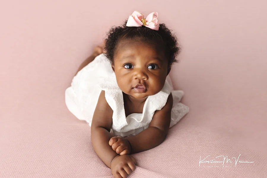 Baby Girl Elegant Dress. a One-year-old Girl in a Puffy Dress and a Cute  Bow Poses Against the Backdrop of a Bright Room Stock Image - Image of  home, birthday: 274072569